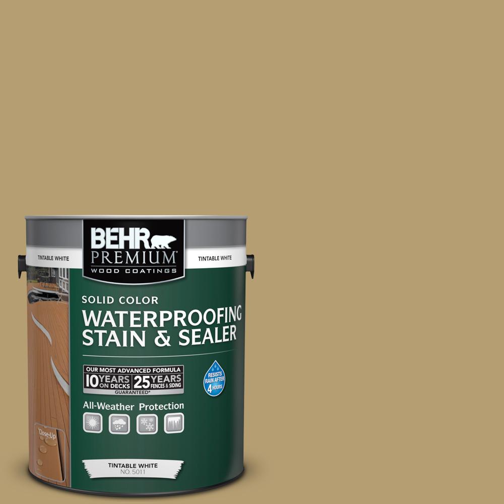 Behr Premium 1 Gal Sc 145 Desert Sand Solid Color Waterproofing Sc 145 Desert Sand Solid Color Waterproofing Exterior Wood