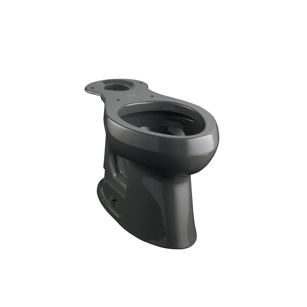 KOHLER Highline Comfort Height Elongated Toilet Bowl Only in Black