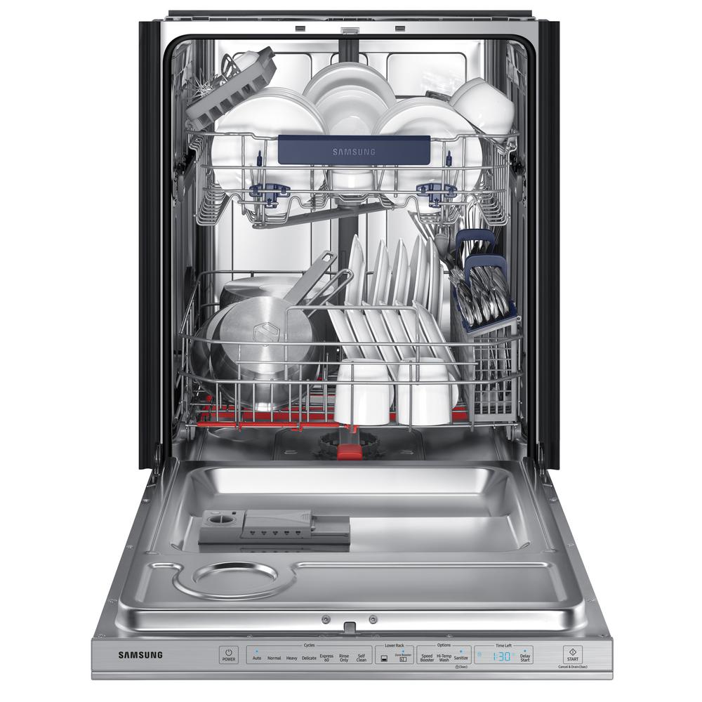 Samsung 24 In Top Control Tall Tub Waterwall Dishwasher Stainless 5 Samsung
