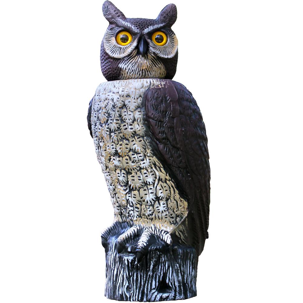 Natural Enemy Scarecrow Rotating-Head Owl-RHO-3 - The Home Depot