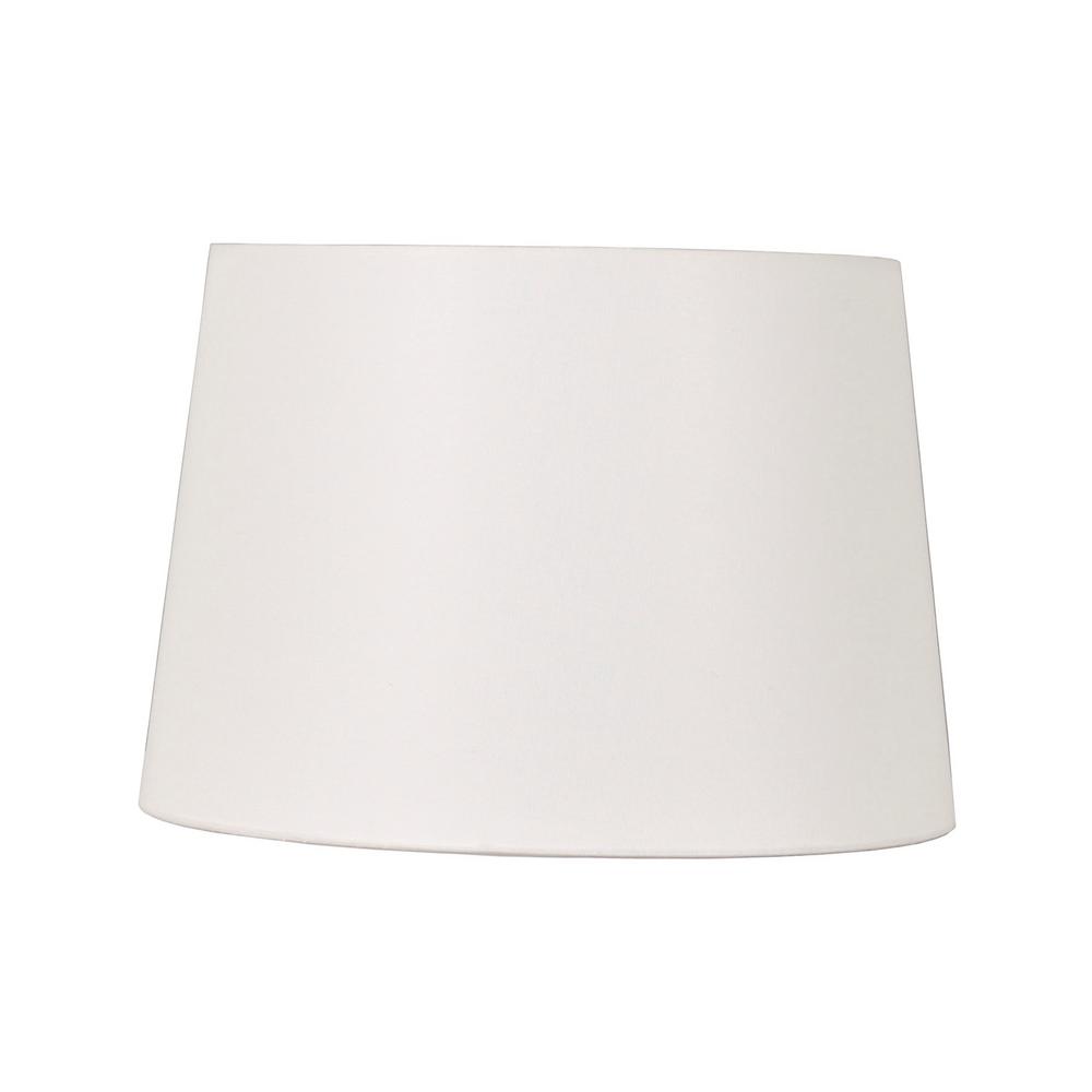 Adesso Mix Match 11 In X 13 9, 9 Inch White Drum Lamp Shade