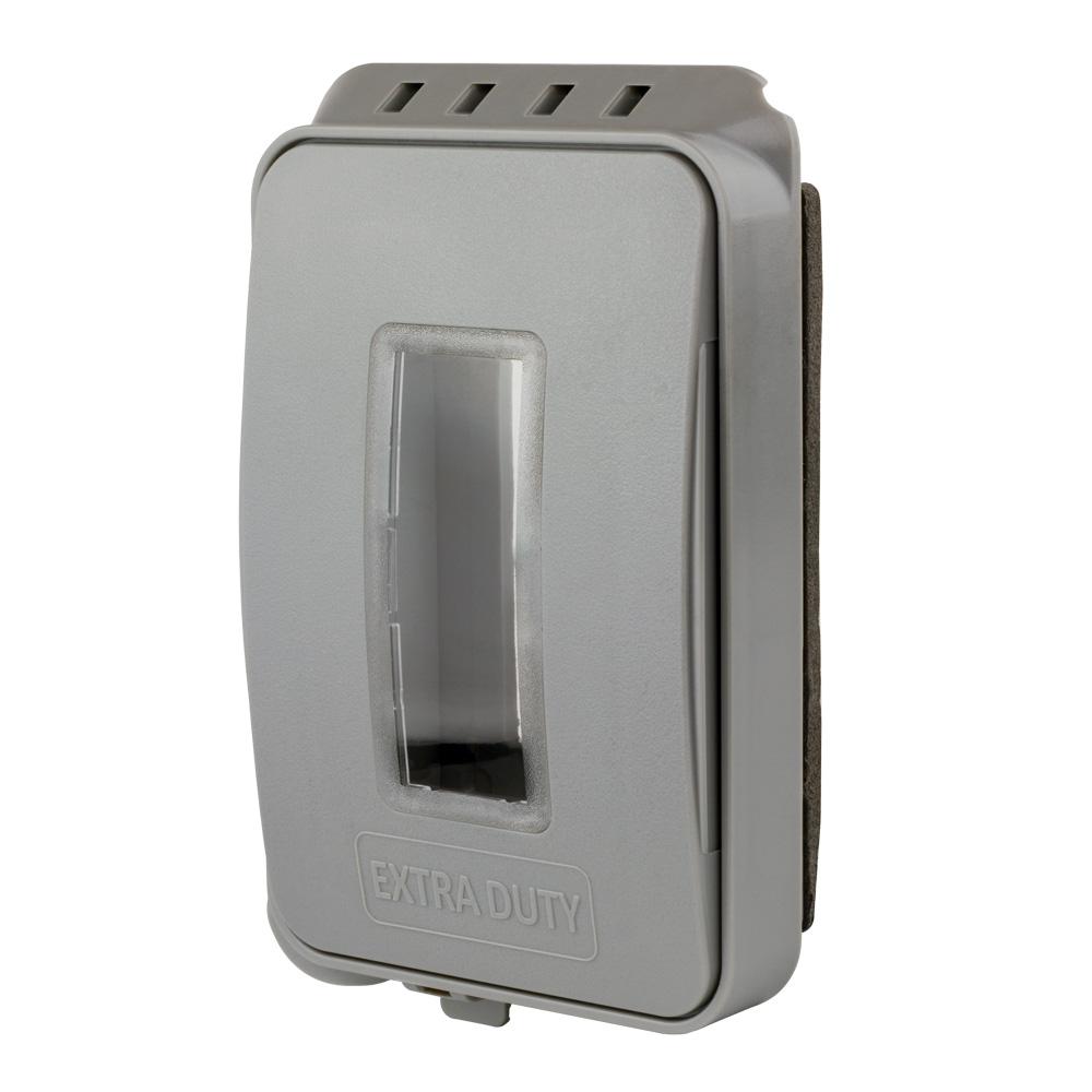 Commercial Electric Gray 1 Gang Extra Duty Non Metallic Low Commercial Electric Gray 1 Gang Extra