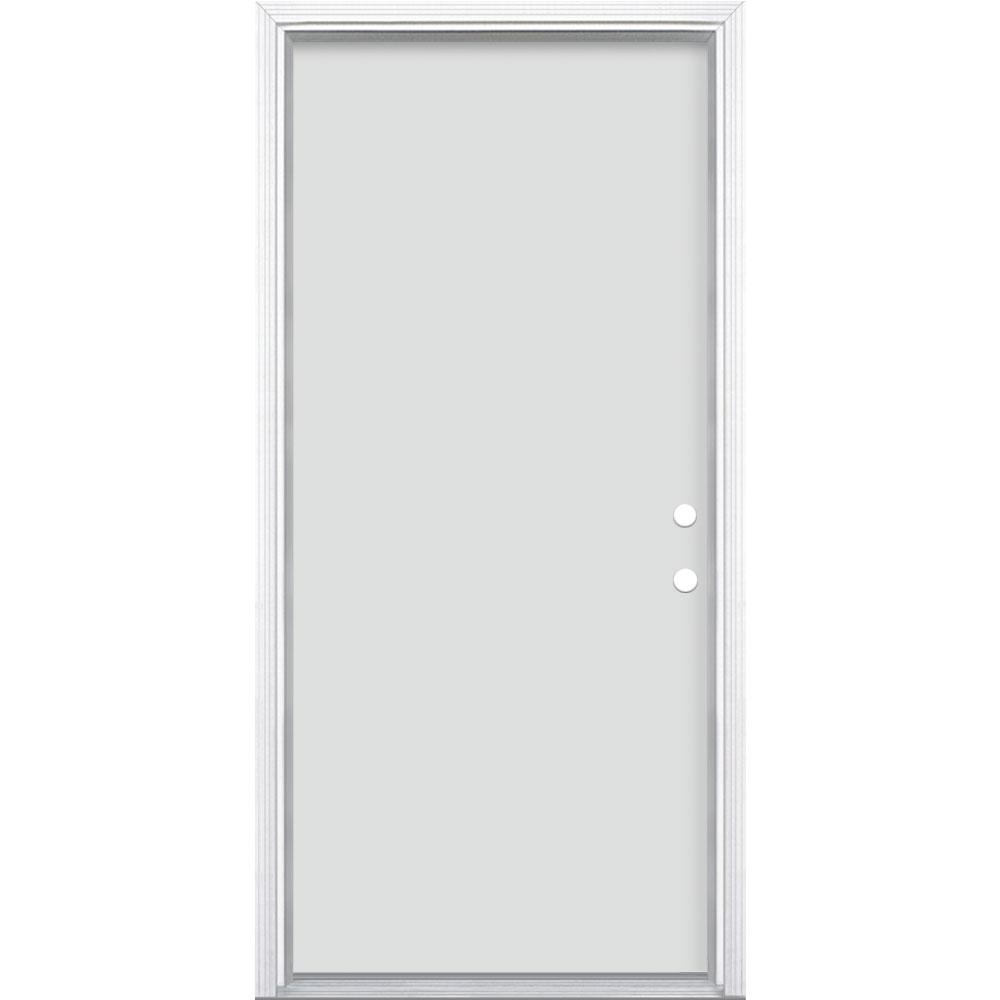 Masonite 36 in. x 80 in. Utility Flush Left Hand Inswing Masonite 36 in. x 80 in. Utility Flush Left Hand Inswing