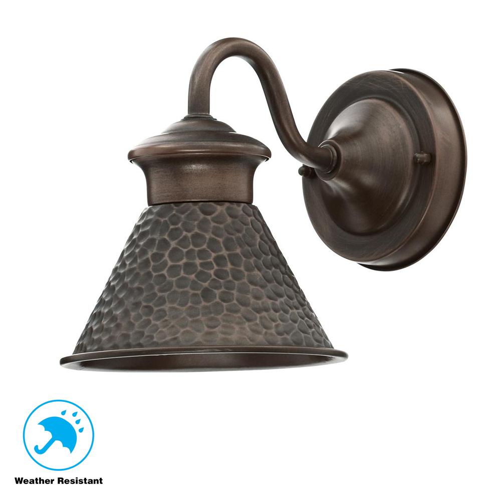 Home Decorators Collection Wall Mounted Essen 1-Light Outdoor Antique Copper Wall Lantern HBWI9002S86A