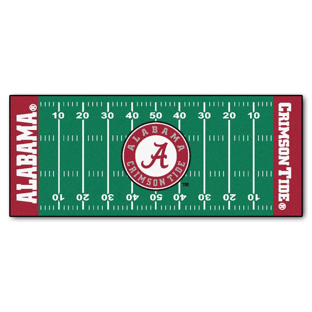 Fanmats University Of Alabama 3 Ft X 6 Football Field Rug Runner 7529 The Home Depot - Alabama Crimson Tide Area Rug Fanmats University Of Alabama 3 Ft X 6 Football Field Rug Runner 7529 The Home Depot - Alabama Crimson Tide Area Rug
