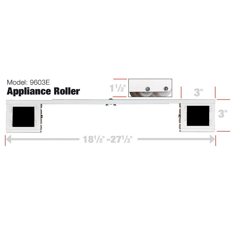 SoftTouch 4260795N Heavy Duty Expandable Appliance Roller Pair Adjusts from 1...
