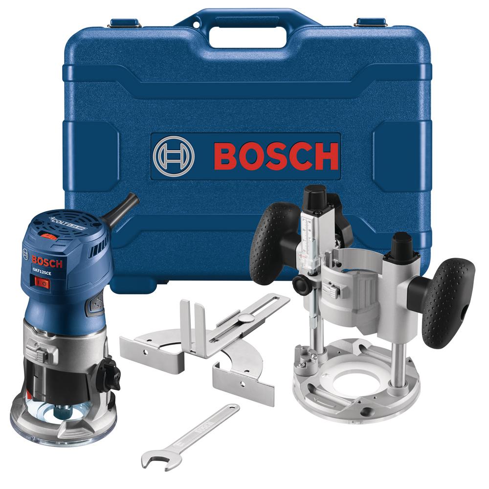 Bosch 1 25 Hp Variable Speed Palm Router Combo Kit W Led Lighting