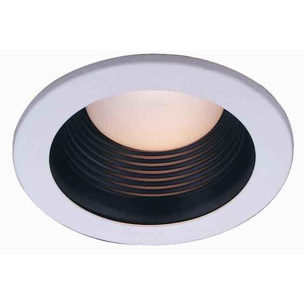 Commercial Electric 4 In. Black Recessed Baffle Trim-HBR201LBK - The ...