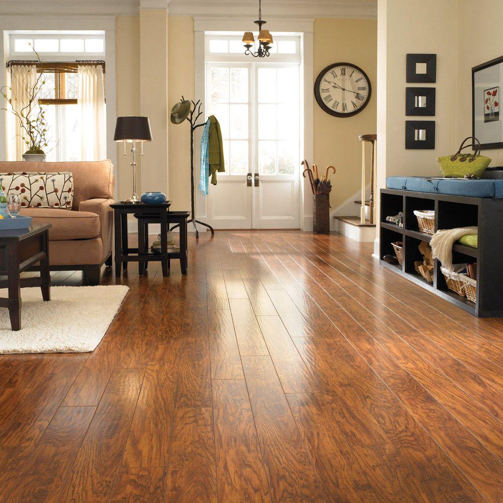 Pergo Xp Highland Hickory 10 Mm T X 4 87 In W 47 L Laminate Flooring 13 1 Sq Ft Case Lf000317 The Home Depot - Pergo Highland Hickory Laminate Flooring