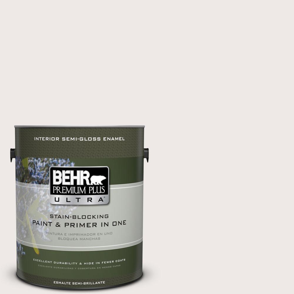 BEHR Premium Plus Ultra 1 Gal. #750A-1 Chalk Color Semi-Gloss Enamel ...