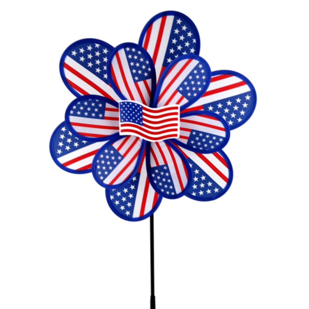 15 In Nylon Usa Yard Pinwheel Ls118usa The Home Depot Nylon Usa Yard Pinwheel