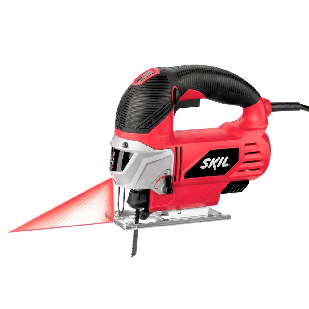 Skil 6 Amp Corded Electric Orbital Jig Saw with Built-In Laser and 2 ...