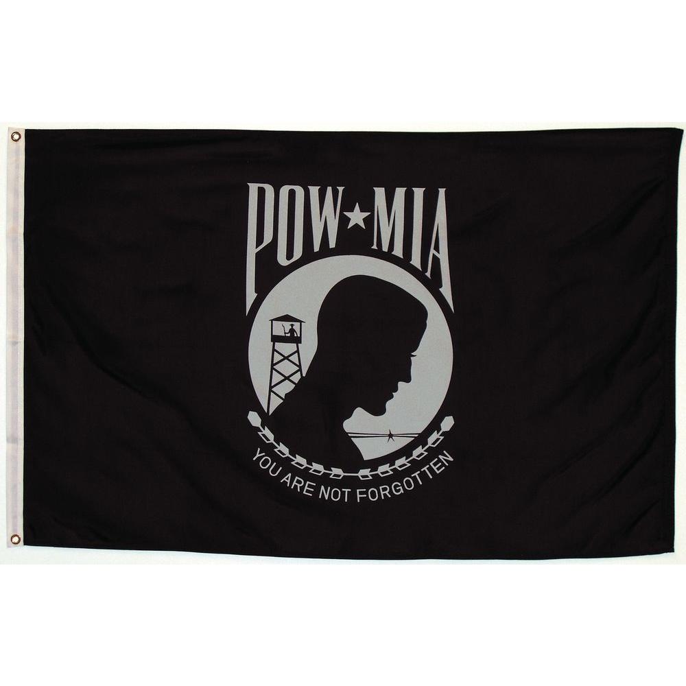 Seasonal Designs 3 ft. x 5 ft. POW MIA FlagPOW200 The Home Depot