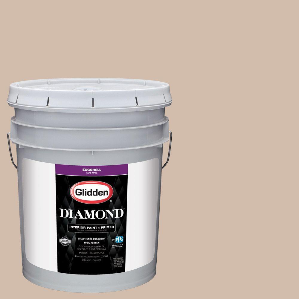 Glidden Diamond 5 gal. HDGWN02D Desert Sand Eggshell Interior Paint