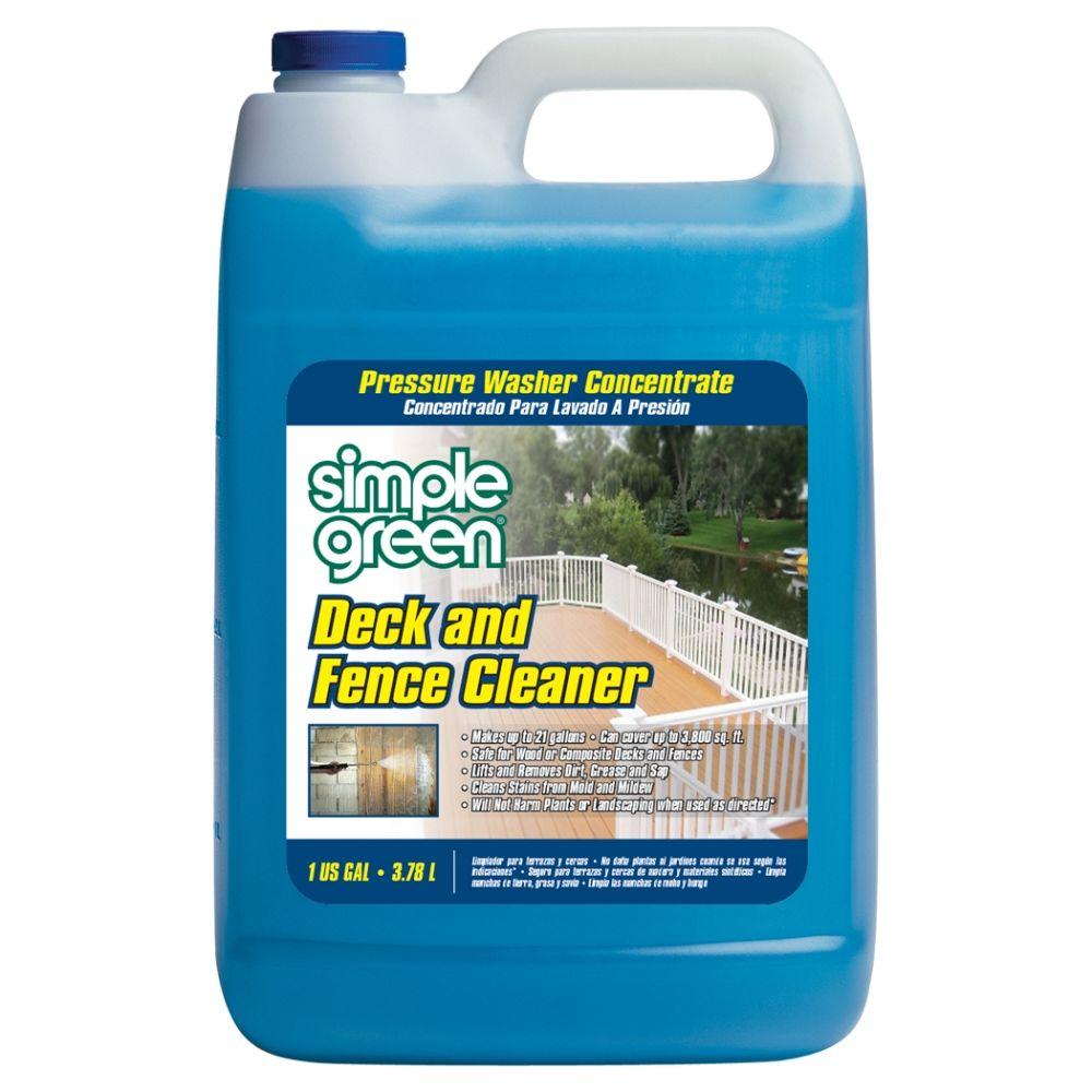 simple green 128 oz. deck and fence cleaner pressure washer