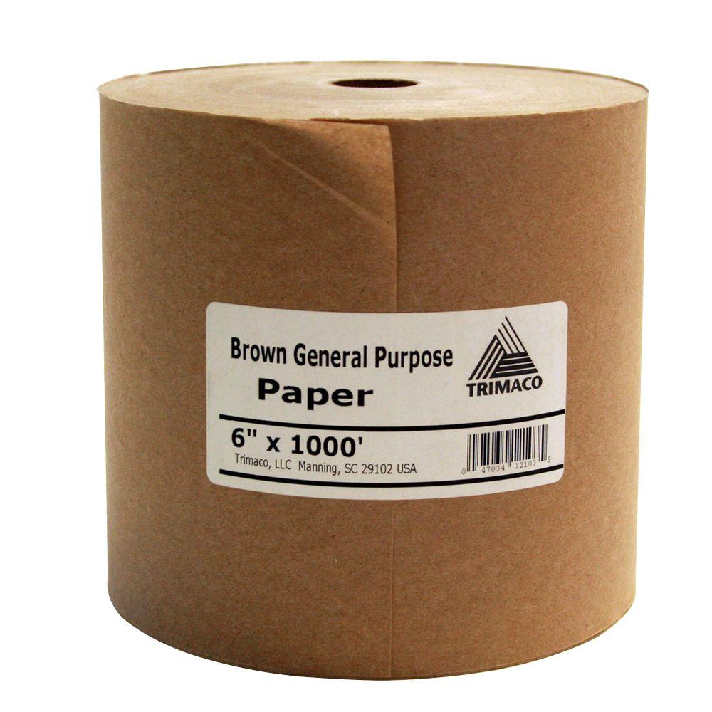 Trimaco Easy Mask 6 IN. X 1000 FT. Brown General Purpose Masking Paper