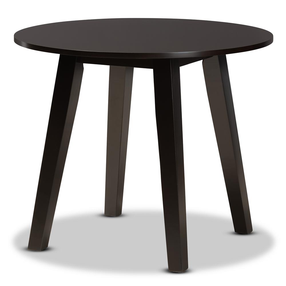 Baxton Studio Ela Dark Brown Dining Table16910896HD The Home Depot