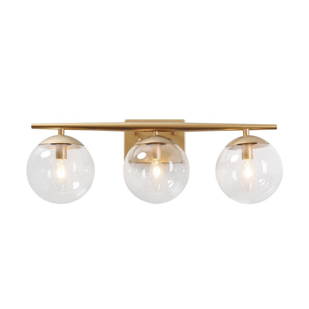 modern gold vanity light