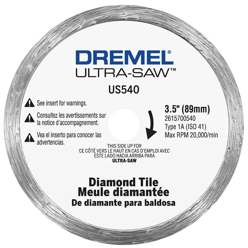 Dremel Ultra-Saw 4 in. Diamond Tile Cutting Wheel for Floor Tile, Wall ...