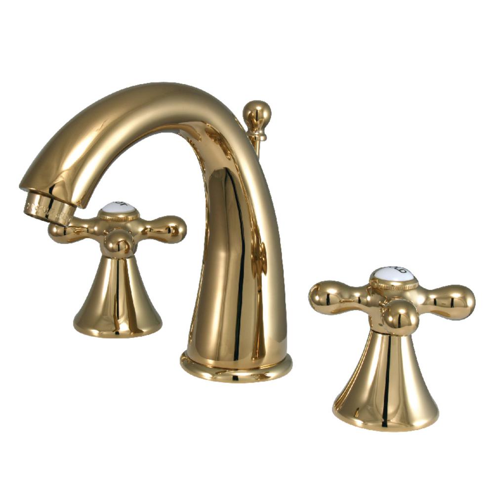 Kingston Brass Naples 8 In Widespread 2 Handle Bathroom Faucet In 8264