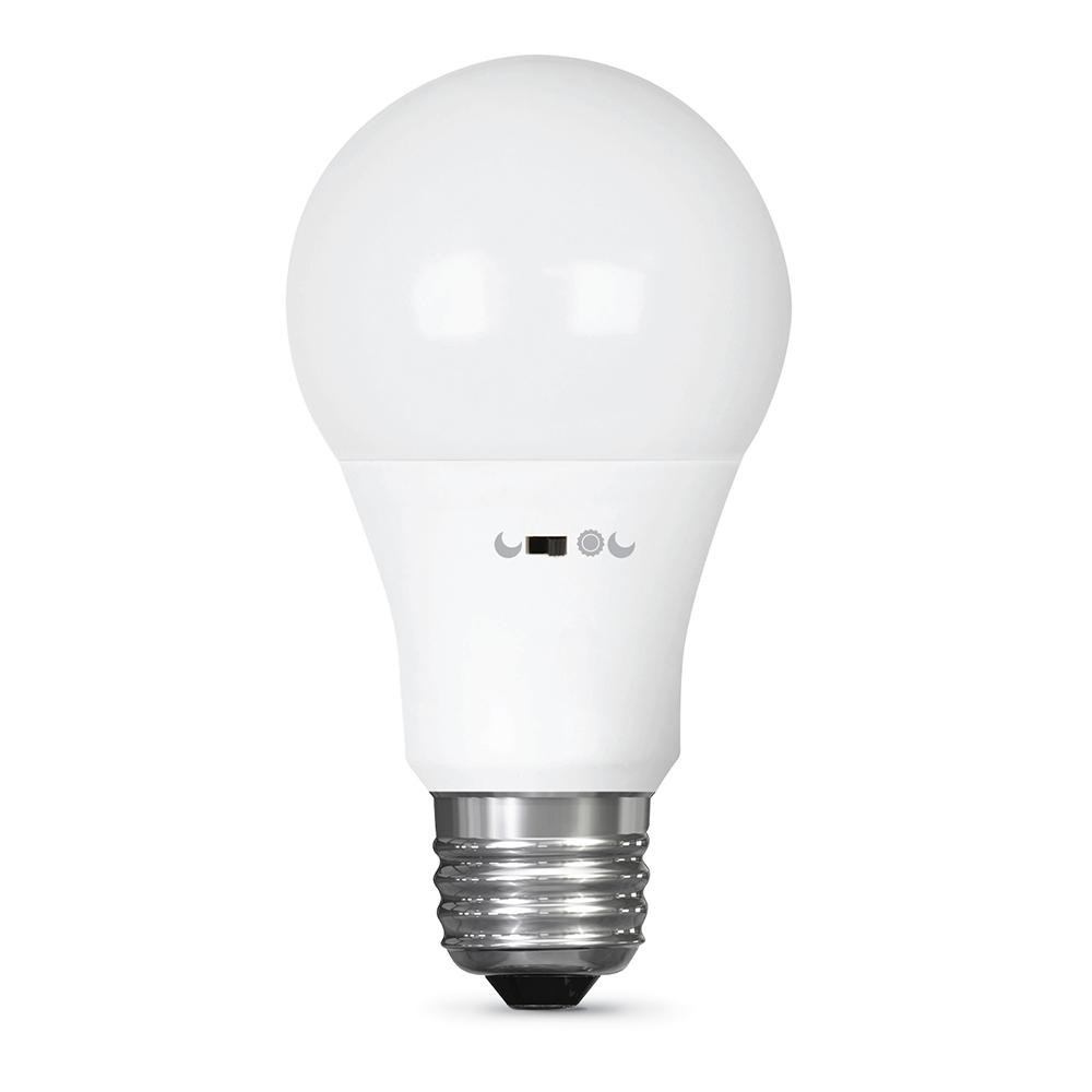 Motion Activated Led Bulbs Light The Home Depot 60 Watt Equivalent Soft White 2700k A19 Motion Activated Cec Title 20 Compliant