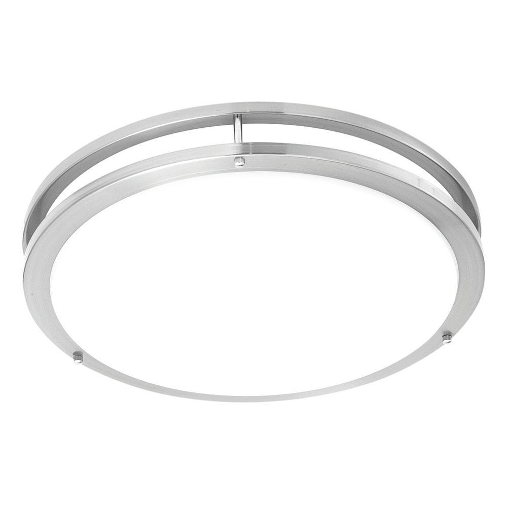 Thomas Lighting 1 Light Brushed Nickel Indoor Fluorescent Ceiling 1 Light Brushed Nickel Indoor Fluorescent Ceiling Flush Mount