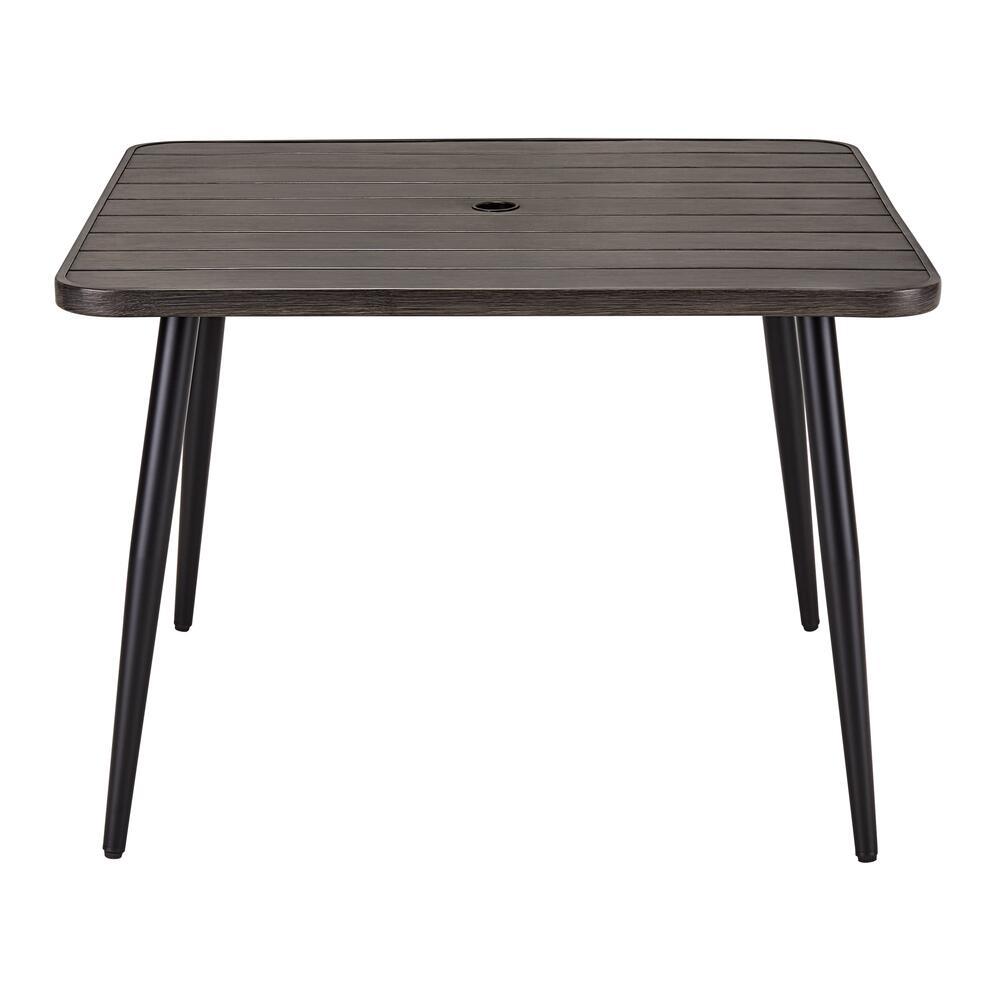 StyleWell 42 in. Faux Wood Outdoor Dining Table