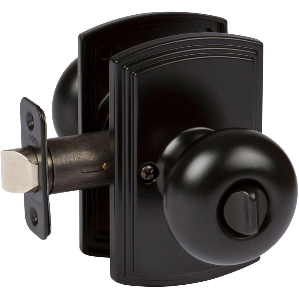 Delaney Italian Collection Santo Black Bed/Bath Door Knob362604 The
