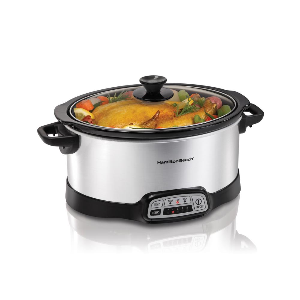 Hamilton Beach Programmable 7 Qt. Slow Cooker33474 The Home Depot
