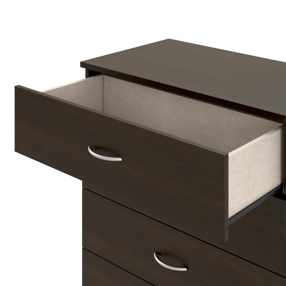 Ameriwood Richmond Espresso 6 Drawer Dresser Hd69248 The Home Depot