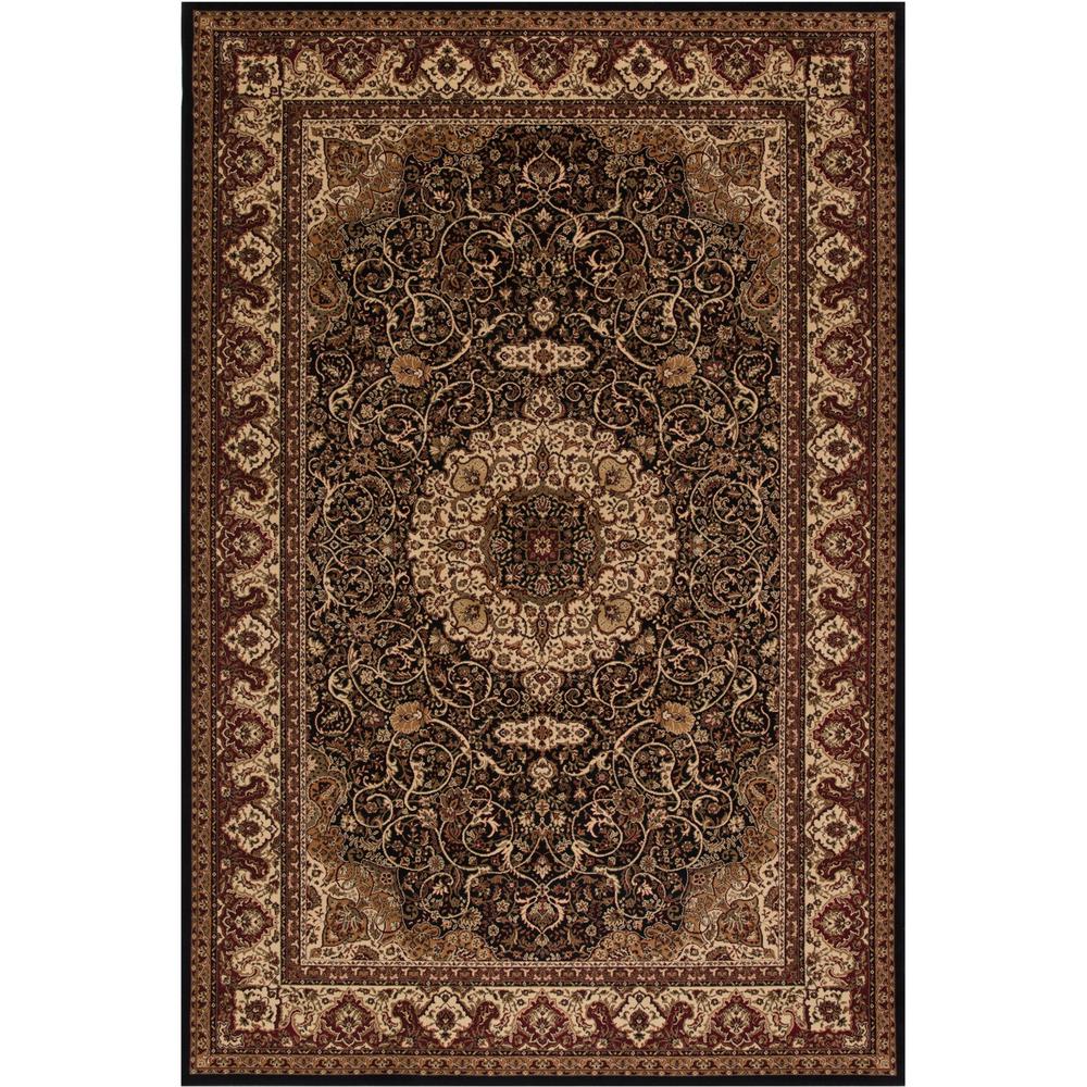 Concord Global Trading Persian Classic Isfahan Black Rectangle