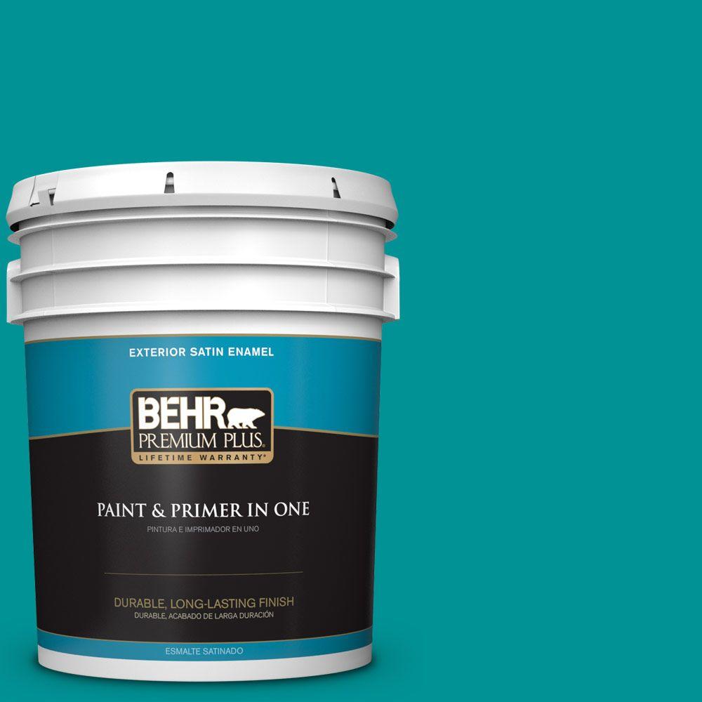 BEHR Premium Plus 5-gal. #P460-6 Paradise Landscape Flat Exterior ...