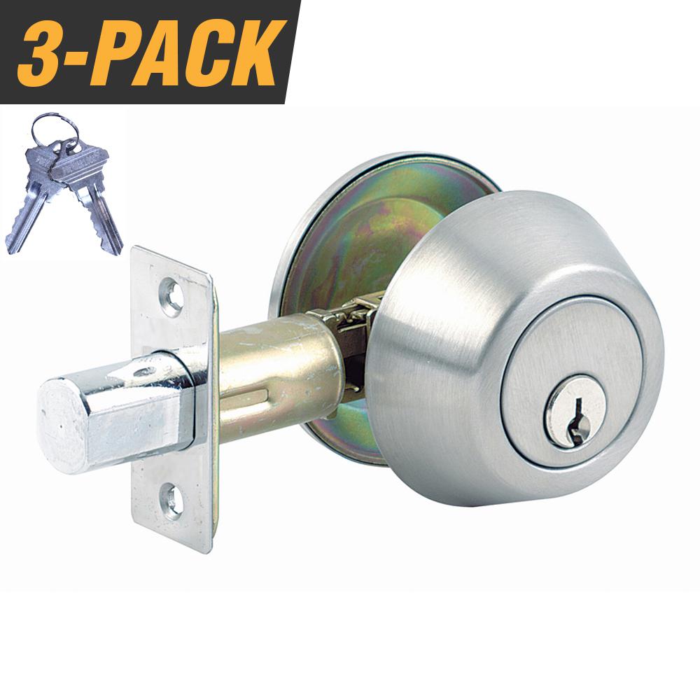 Grip Tight Tools Stainless Steel Grade 3 Door Lock Single Cylinder