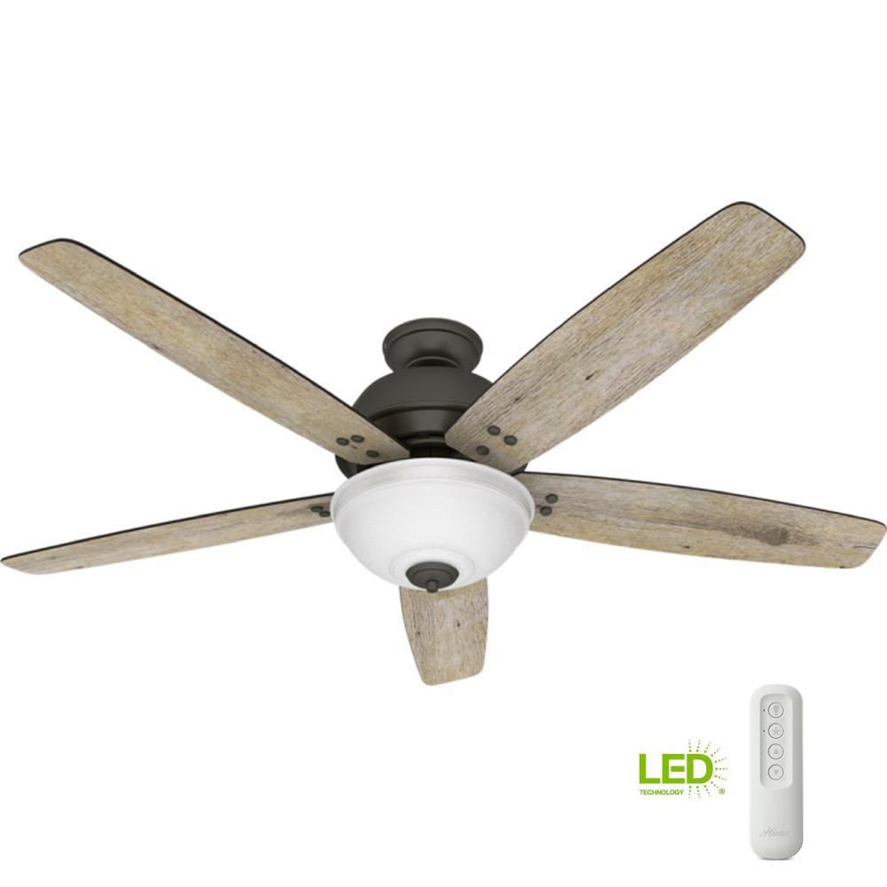 Hunter Channing 54 in. LED Indoor Easy Install Noble Bronze