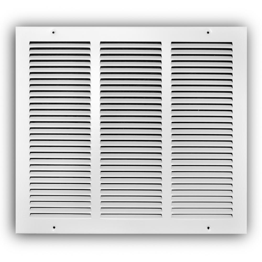 SPEEDIGRILLE 20 in. x 16 in. Return Air Vent Filter Grille, White with Fixed BladesSG2016 FG