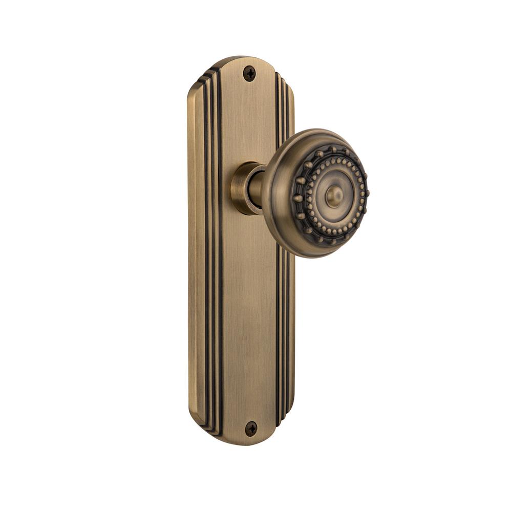 Nostalgic Warehouse Deco Plate 2 3 8 In Backset Antique Brass
