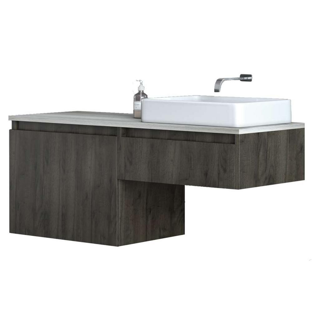 Belvedere Bath 48 in. W x 18 in. D x 20 in. H Wall Mount ...