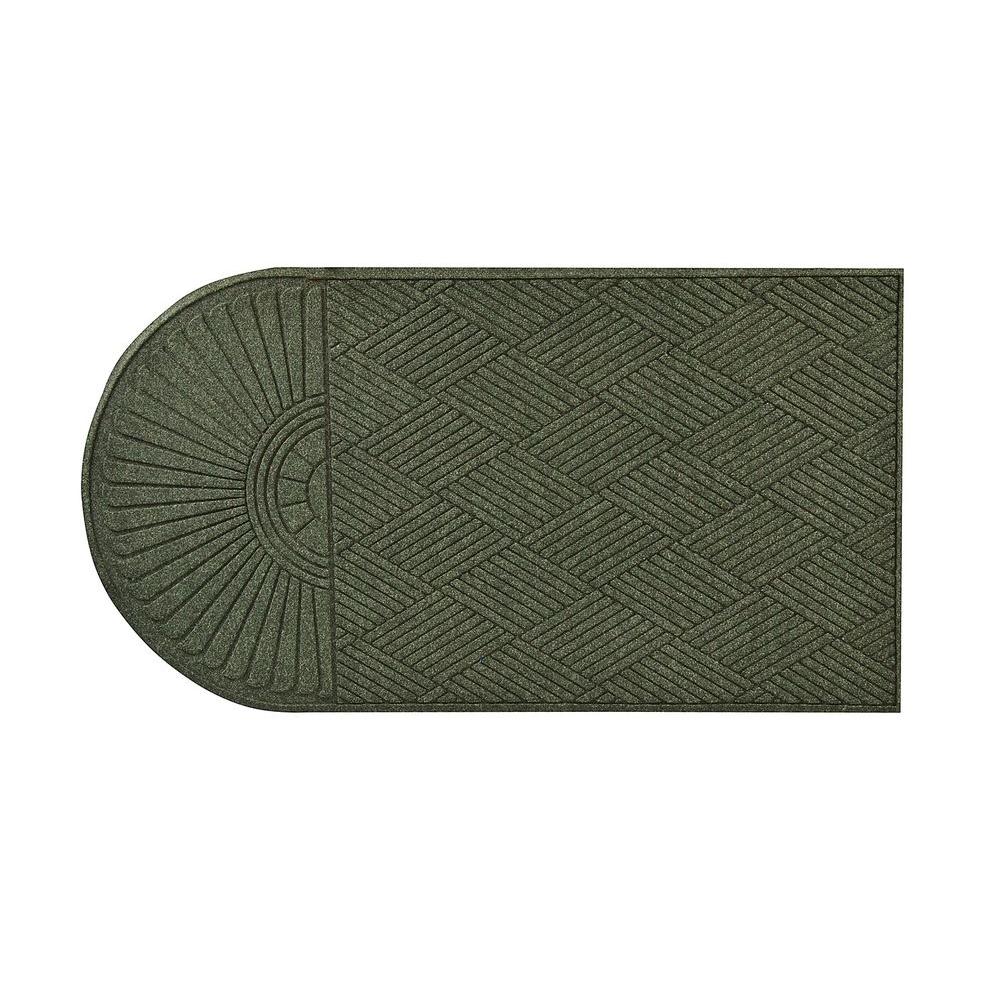 Hunter Green Rugs Flooring The Home Depot Guzzler Sunburst Hunter Green 34 In X 72 Rubber Backed Door Mat