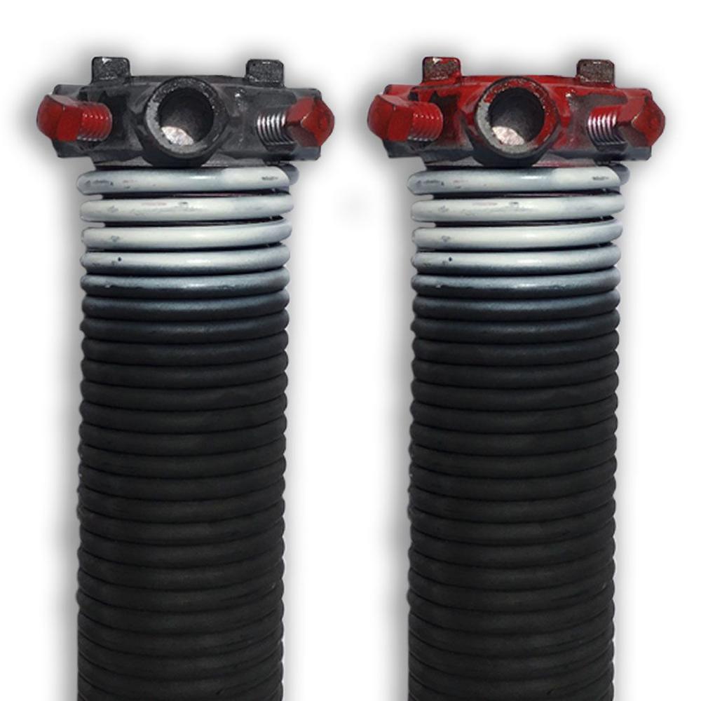Dura Lift 0 218 In Wire X 2 D 26 L Torsion Springs White Left And Right Wound Pair For Sectional Garage Doors Dltw226b The Home Depot - Garage Door Opener Springs Home Depot