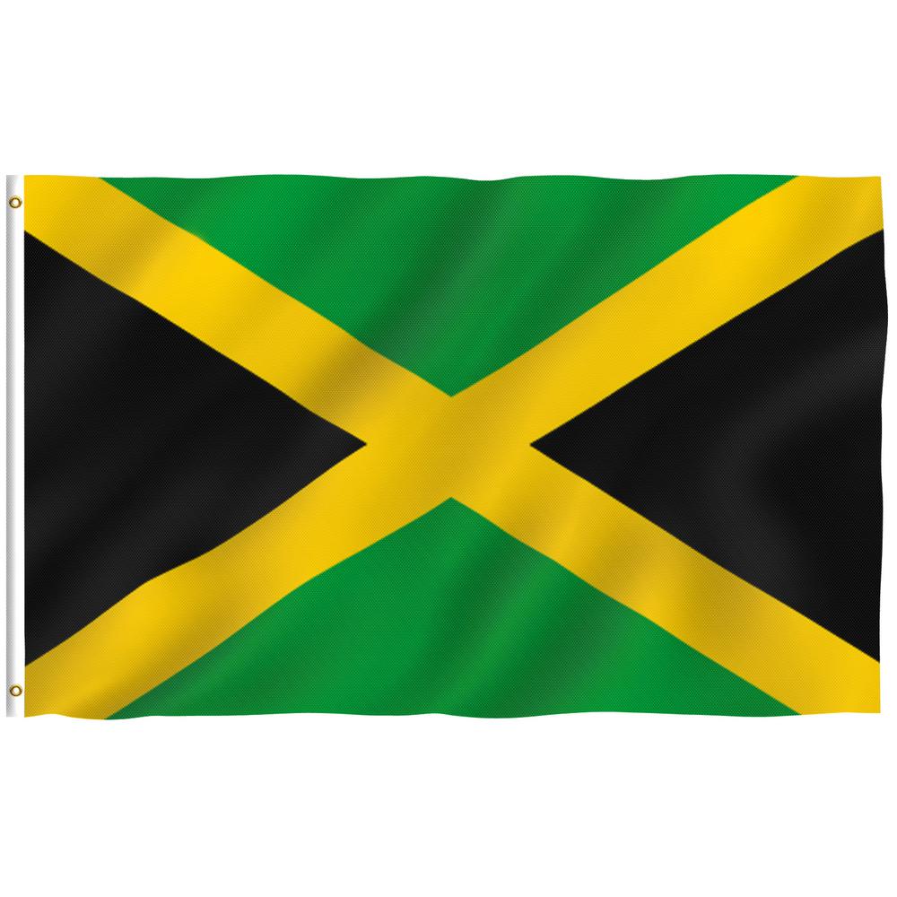 Anley Fly Breeze 3 Ft X 5 Ft Polyester Jamaica Flag 2 Sided