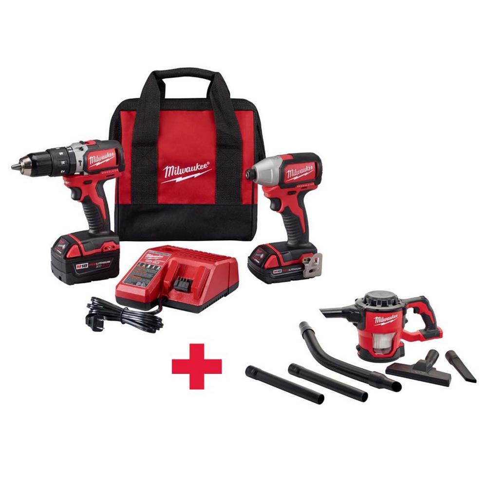 Milwaukee M18 18-Volt Lithium-Ion Cordless Compact Brushless Hammer ...