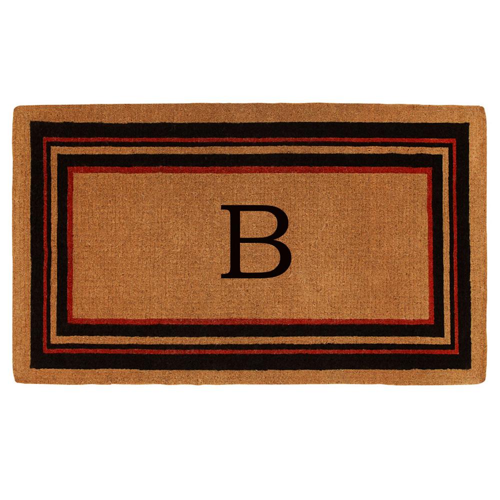 Home & More Esquire Extra-Thick 18 in. x 30 in. Monogram B Door Mat ...