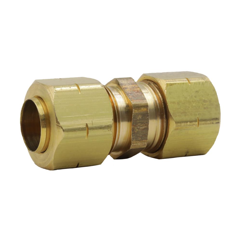 Everbilt 3 8 In Compression Brass Coupling Fitting 800759 The Home Depot