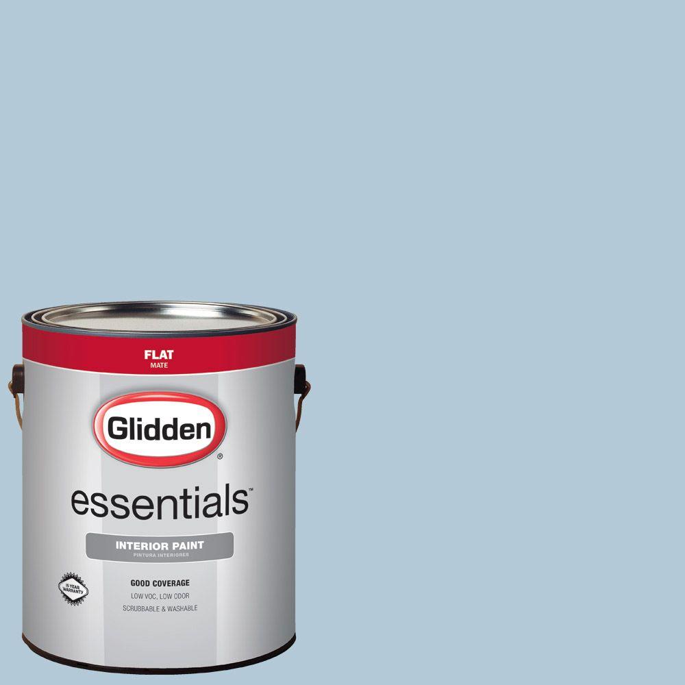 Glidden Essentials 1 Gal Hdgb57d Island Morning Blue Flat Interior Hdgb57d Island Morning Blue Flat Interior Paint