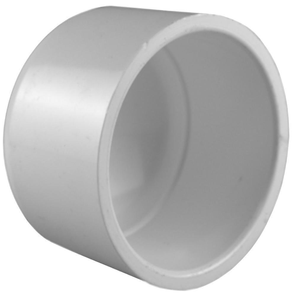 Charlotte Pipe 2 In PVC Sch 40 Socket Cap PVC021161600HD The Home Depot