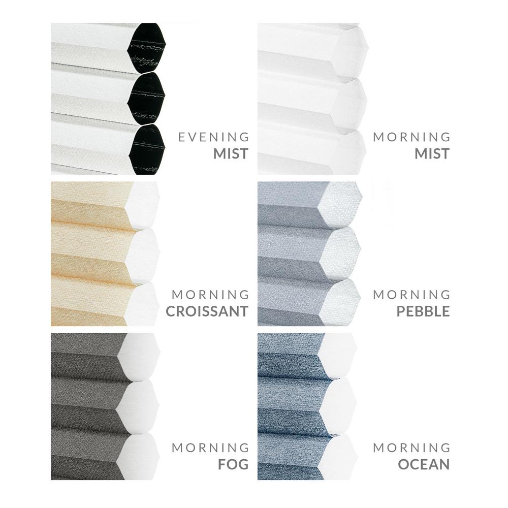 Chicology Cut To Size Morning Mist Cordless Light Filtering Privacy Cellular Shades 23 X 84 In L Ccsmm I 23 84 The Home Depot