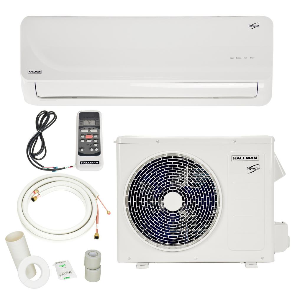 Hallman 22 000 Btu 2 Ton Ductless Mini Split Air Conditioner With Heat