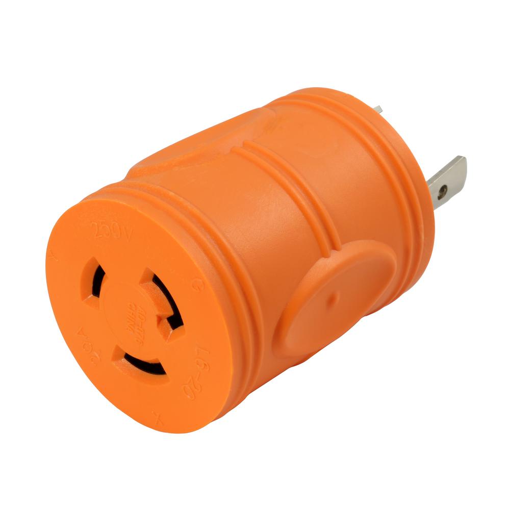 AC WORKS RV/Generator 1 to 2 V Outlet Adapter TT30P RV 30 Amp Plug to (2) 15/20 Amp Household