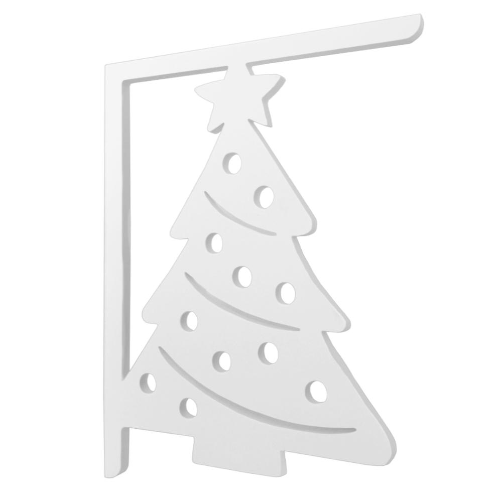Nature Brackets 16 in. PVC Decorative Christmas Tree Mailbox or Porch