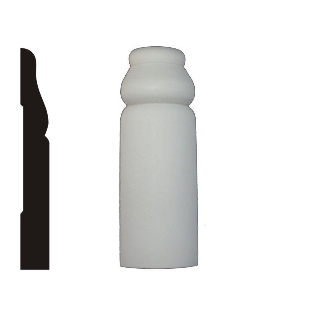 Sierra 11/16 in. x 13/4 in. x 51/4 in. MDF Primed Radius Base Outside